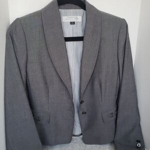 Women's Tahari 2 Petite Grey Blazer/Suit Jacket